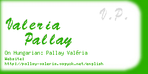 valeria pallay business card