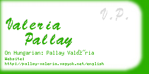 valeria pallay business card